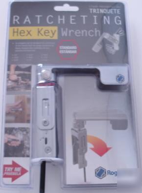 Protool ratcheting hex key wrench - standard sizes
