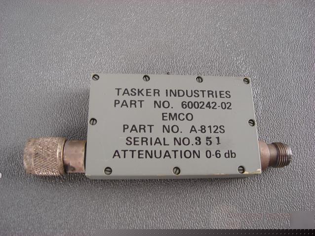 Tasker industries part no. 600242-02 attenuator