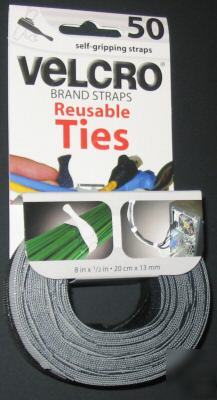 50 reusable cable ties - velcro straps - free shipping