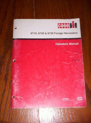 Case ih caseih 8710 8720 8730 forage harvester manual