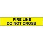 Fire line yellow barricade tape 3 mil 1000' case