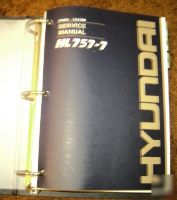 Hyundai HL757-7 wheel loader service repair manual 