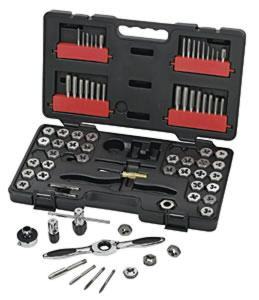 Kd 3887 - 75 piece gearwrench sae, metric tap & die set