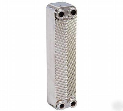 M 40 plate copper brazed heat exchanger water beer wort