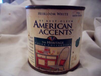 New 1/2PINT american accents heirloom white 7921 paint 