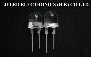 New product 50P 10MM 5-chips white led lamp 255,000MCD