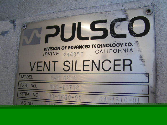 Pulsco silencer BVS42-6 large vent silencer