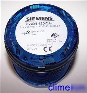 Siemens 8WD4420-5AF 8WD44205AF signal column blue 