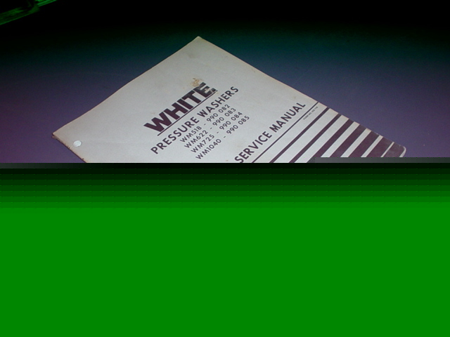 White pressure washer service manual