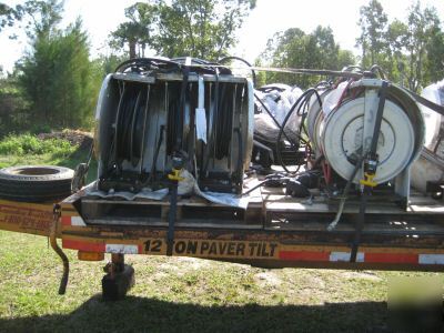 Whole lot of hose reels , used on oil-air-grease.