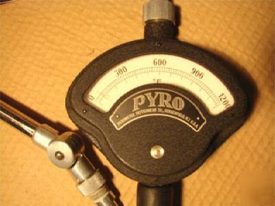  pyro instrument surface pyrometer 1200F thermocouple