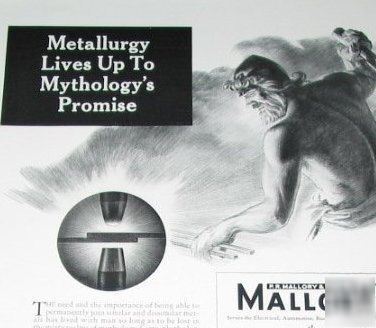 Duracell-p.r. mallory resistance welding art -1941 ad