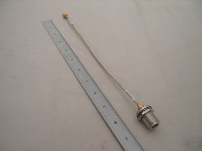 Hp/agilent n female bulkhead to sma male rigid cable