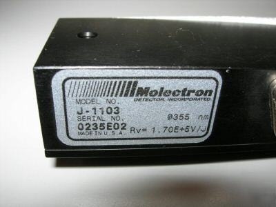 Molectron high gain laser power probe model: j-1103