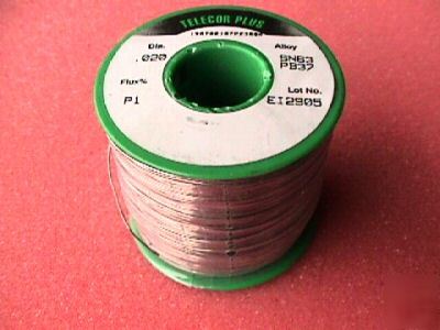 New alpha no-clean core solder 63%tin 37%lead .020DIA 