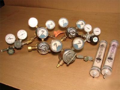 Union carbide airco airgas linde gas regulators lot