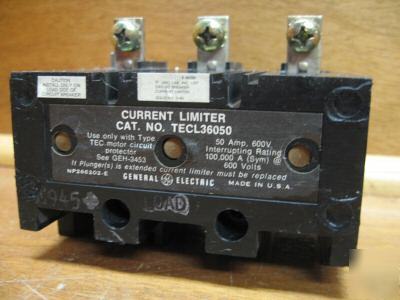 Ge general electric current limiter TECL36050 50 amp a