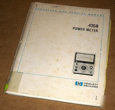 Hp agilent 435B operation & service manual 