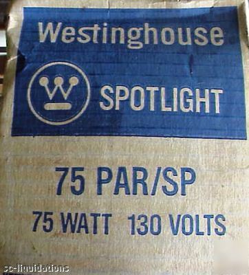 1 lot of 8, w-house weather duty 75 par/sp bulbs 130V