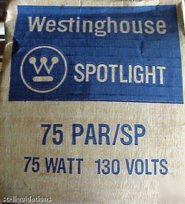 1 lot of 8, w-house weather duty 75 par/sp bulbs 130V