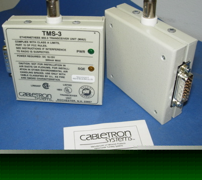 Adapter tms-3 cabletron transceiver ieee 802.3