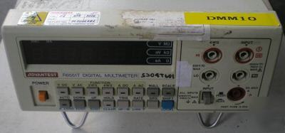 Advantest digital multimeter R6551T for repair. 110VAC