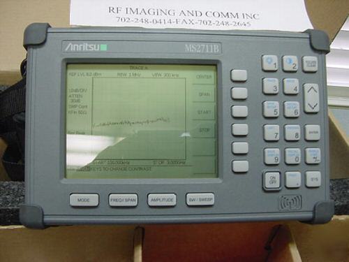 Anritsu ms-2711B hand held spectrum analyzer