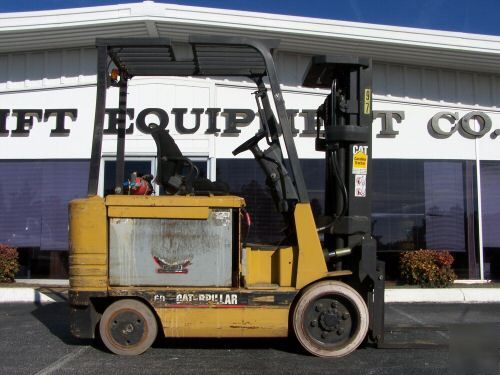 Caterpillar 6,000 lb electric forklift