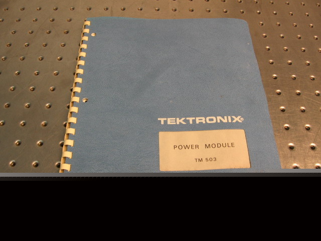 G31510 tektronix TM503 instruction manual