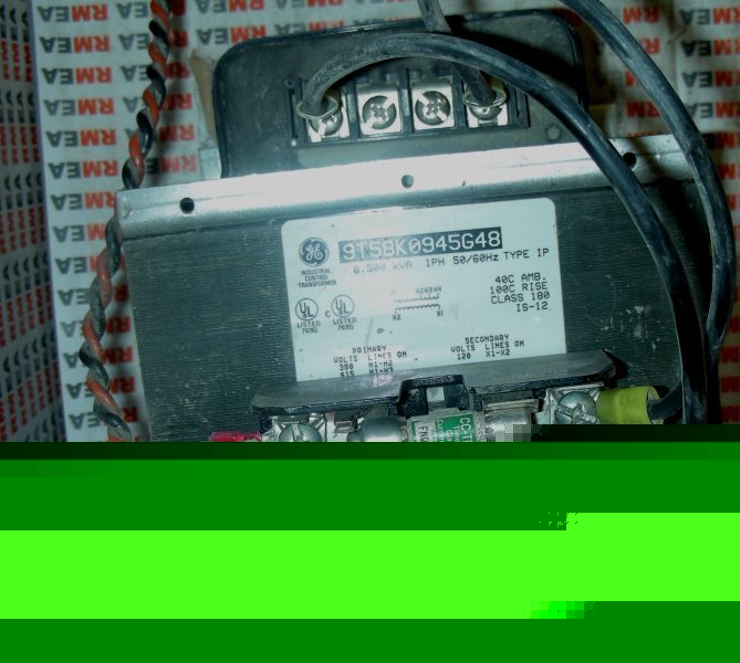 Ge transformer 9T58K0945G48 .5KVA 1PH p:380+ s:120 