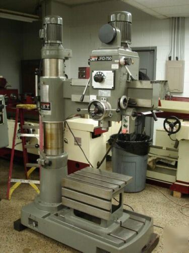 Jet model jrd-750 radial arm drill - very nice 