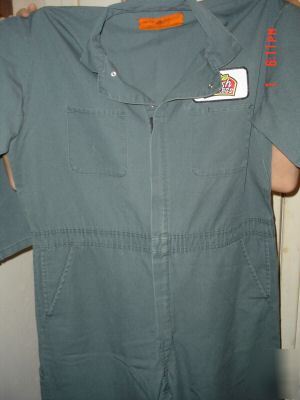 Mens coveralls size 42 reg green