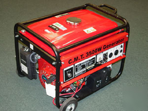 New 3500 watt gasoline generator 120/240 wheel kit inc