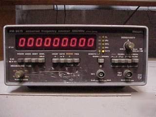 Philips #PM6675 600MHZ universal frequency counter