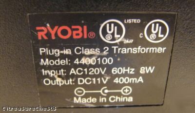 Ryobi model 4400100 class 2 adaptor #12
