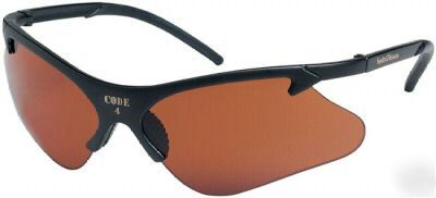 Smith & wesson code 4 glasses - copper blu lens/blk frm