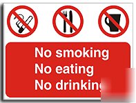 Smoke/eating/drink sign-a.vinyl-600X450MM(mu-024-av)