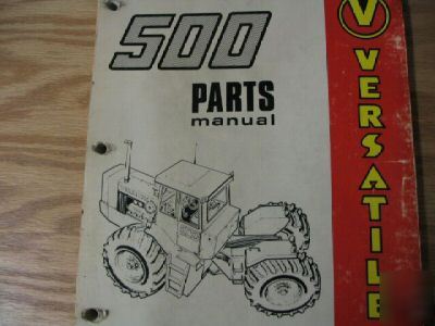 Versatile 500 tractor parts manual 1977