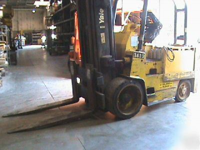 Yale electric forklift 15,000 lbs. cap.