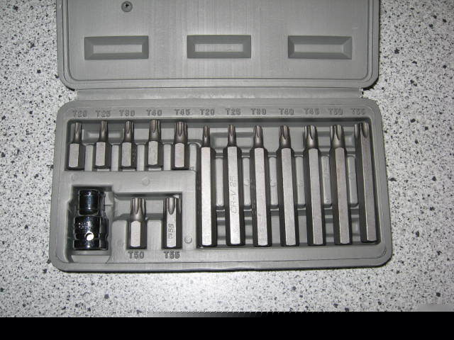  15PC torx star bit set auto body english wheel 