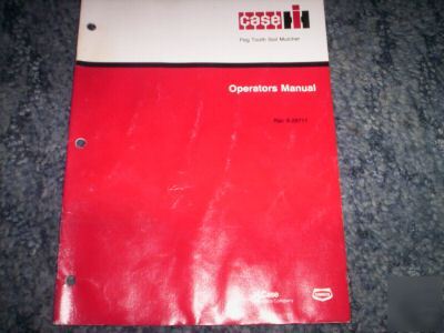 Case ih peg tooth soil mulcher operator manual