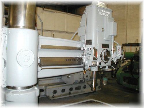 Cincinnati 5 foot x 15 inch radial drill -xlnt shape