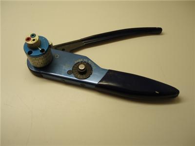 Crimp tool with turret head api, M22520/1-02, MS3190