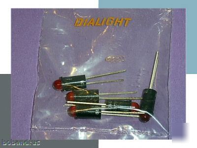 Dialight 559 series red led panel mount indicator 5 pk