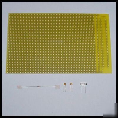 Necessary parts to build prototype board for atmel avr