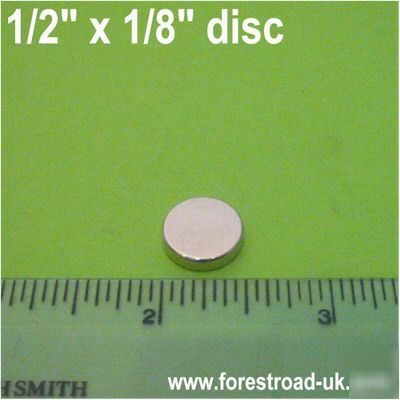 Neodymium disc magnets 1/2