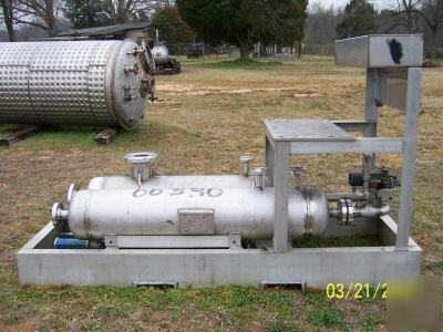 Price reduced receiver tanks, stainless, skid mounted