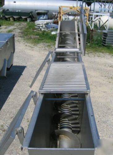 15â€ dia x 13â€™-6â€ long wolfking ss screw conveyor (4720