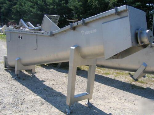 15â€ dia x 13â€™-6â€ long wolfking ss screw conveyor (4720