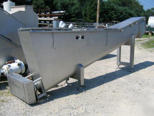 15â€ dia x 13â€™-6â€ long wolfking ss screw conveyor (4720